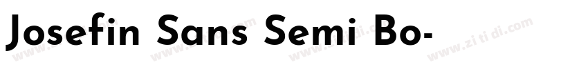 Josefin Sans Semi Bo字体转换